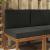 Perna pentru canapea de exterior 2 pcs Negru Poliester GartenMobel Dekor