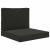 Perna pentru canapea de exterior 2 pcs Negru Poliester GartenMobel Dekor
