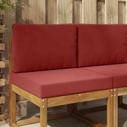 Perna pentru canapea de exterior 2 pcs bordo Poliester GartenMobel Dekor