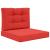 Perna pentru canapea de exterior 2 pcs Roșu Poliester GartenMobel Dekor