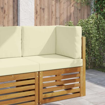 Perna pentru canapea de exterior 3 pcs Crem Poliester GartenMobel Dekor
