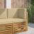 Perna pentru canapea de exterior 3 pcs Bej Poliester GartenMobel Dekor