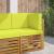 Perna pentru canapea de exterior 3 pcs Verde Poliester GartenMobel Dekor