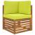 Perna pentru canapea de exterior 3 pcs Verde Poliester GartenMobel Dekor