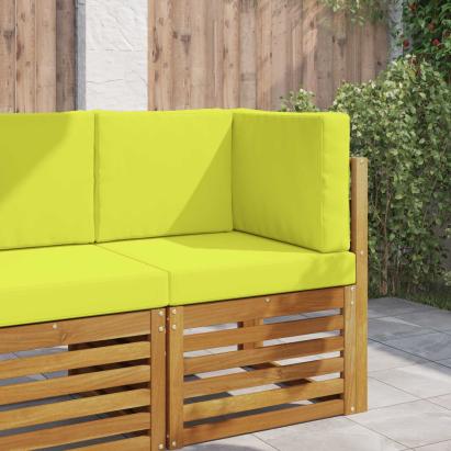 Perna pentru canapea de exterior 3 pcs Verde Poliester GartenMobel Dekor