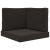 Perna pentru canapea de exterior 3 pcs Negru Poliester GartenMobel Dekor