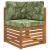 Perna pentru canapea de exterior 3 pcs Design cu frunze GartenMobel Dekor