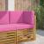 Perna pentru canapea de exterior 3 pcs Roz Poliester GartenMobel Dekor