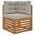 Perna pentru canapea de exterior 3 pcs Gri Poliester GartenMobel Dekor