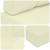 Perna pentru canapea de exterior 3 pcs Crem Poliester GartenMobel Dekor