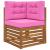 Perna pentru canapea de exterior 3 pcs Roz Poliester GartenMobel Dekor