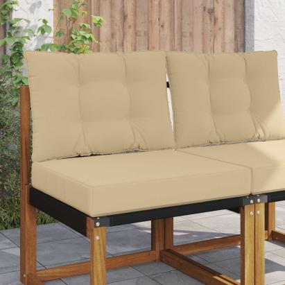 Perna pentru canapea de exterior 2 pcs Bej Poliester GartenMobel Dekor