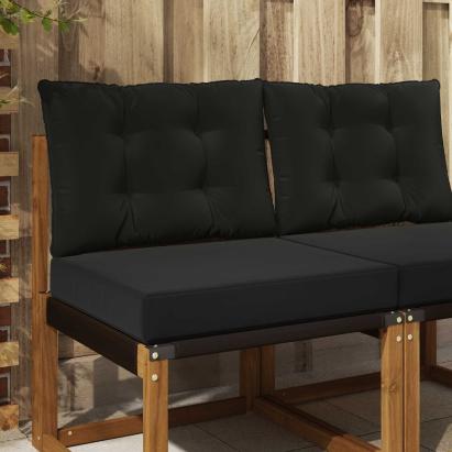 Perna pentru canapea de exterior 2 pcs Negru Poliester GartenMobel Dekor