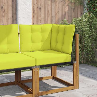 Perna pentru canapea de exterior 3 pcs Verde Poliester GartenMobel Dekor