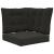 Perna pentru canapea de exterior 3 pcs Negru Poliester GartenMobel Dekor