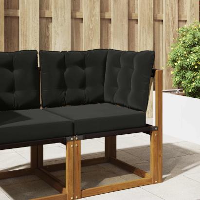 Perna pentru canapea de exterior 3 pcs Negru Poliester GartenMobel Dekor