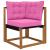 Perna pentru canapea de exterior 3 pcs Roz Poliester GartenMobel Dekor