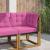 Perna pentru canapea de exterior 3 pcs Roz Poliester GartenMobel Dekor