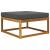 Perna pentru canapea de exterior Antracit 80 x 80 x 8 cm GartenMobel Dekor