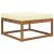 Perna pentru canapea de exterior Crem 80 x 80 x 8 cm Poliester GartenMobel Dekor
