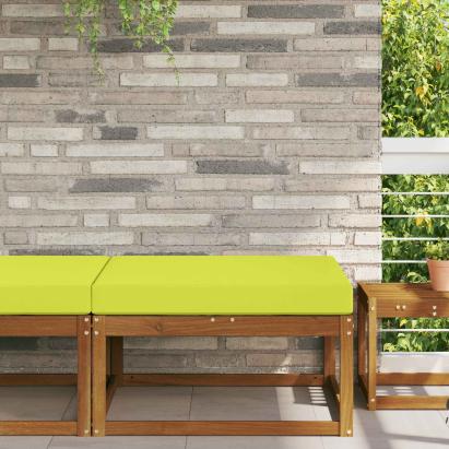 Perna pentru canapea de exterior Verde 80 x 80 x 8 cm Poliester GartenMobel Dekor