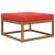 Perna pentru canapea de exterior Roșu 80 x 80 x 8 cm Poliester GartenMobel Dekor