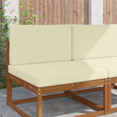 Perna pentru canapea de exterior 2 pcs Crem Poliester GartenMobel Dekor