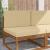 Perna pentru canapea de exterior 2 pcs Bej Poliester GartenMobel Dekor