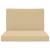 Perna pentru canapea de exterior 2 pcs Bej Poliester GartenMobel Dekor