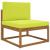 Perna pentru canapea de exterior 2 pcs Verde Poliester GartenMobel Dekor