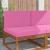Perna pentru canapea de exterior 2 pcs Roz Poliester GartenMobel Dekor
