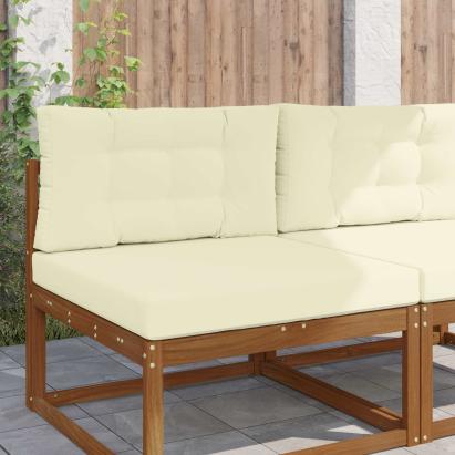 Perna pentru canapea de exterior 2 pcs Crem Poliester GartenMobel Dekor