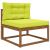 Perna pentru canapea de exterior 2 pcs Verde Poliester GartenMobel Dekor