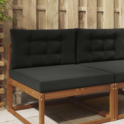 Perna pentru canapea de exterior 2 pcs Negru Poliester GartenMobel Dekor