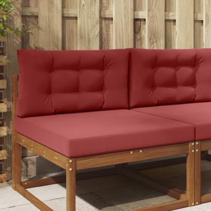 Perna pentru canapea de exterior 2 pcs bordo Poliester GartenMobel Dekor