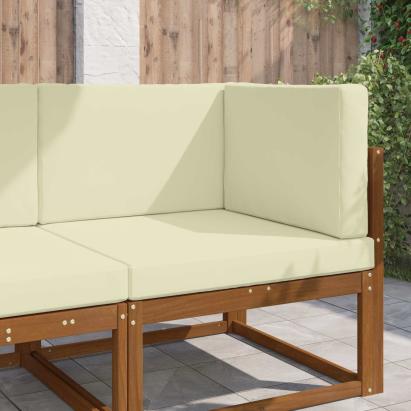 Perna pentru canapea de exterior 3 pcs Crem Poliester GartenMobel Dekor