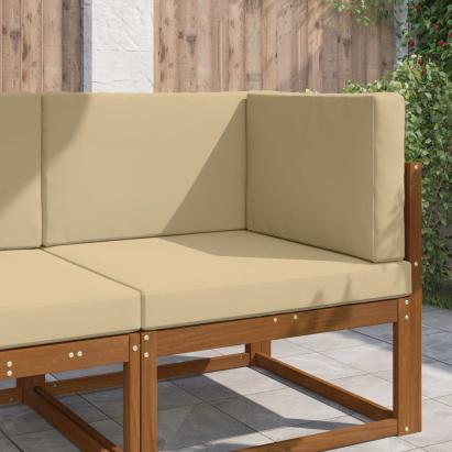 Perna pentru canapea de exterior 3 pcs Bej Poliester GartenMobel Dekor