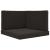 Perna pentru canapea de exterior 3 pcs Negru Poliester GartenMobel Dekor