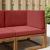 Perna pentru canapea de exterior 3 pcs bordo Poliester GartenMobel Dekor