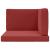 Perna pentru canapea de exterior 3 pcs bordo Poliester GartenMobel Dekor