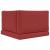 Perna pentru canapea de exterior 3 pcs bordo Poliester GartenMobel Dekor