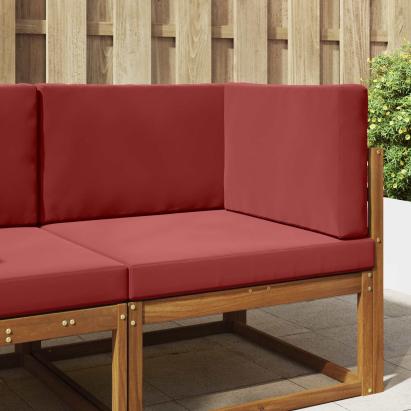 Perna pentru canapea de exterior 3 pcs bordo Poliester GartenMobel Dekor