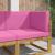 Perna pentru canapea de exterior 3 pcs Roz Poliester GartenMobel Dekor