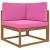 Perna pentru canapea de exterior 3 pcs Roz Poliester GartenMobel Dekor