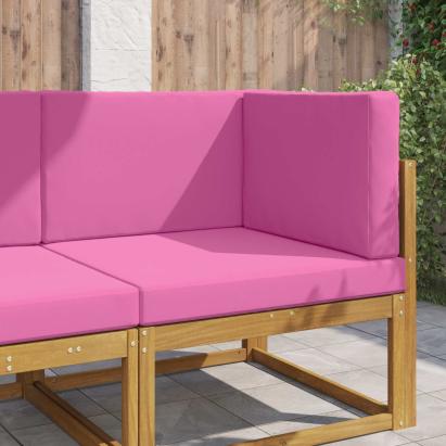 Perna pentru canapea de exterior 3 pcs Roz Poliester GartenMobel Dekor