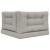 Perna pentru canapea de exterior 3 pcs Gri Poliester GartenMobel Dekor
