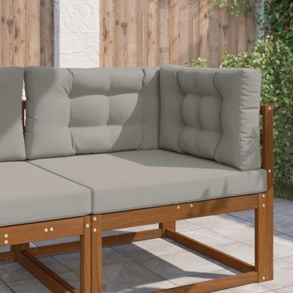 Perna pentru canapea de exterior 3 pcs Gri Poliester GartenMobel Dekor