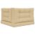 Perna pentru canapea de exterior 3 pcs Bej Poliester GartenMobel Dekor