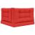 Perna pentru canapea de exterior 3 pcs Roșu Poliester GartenMobel Dekor