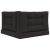 Perna pentru canapea de exterior 3 pcs Negru Poliester GartenMobel Dekor